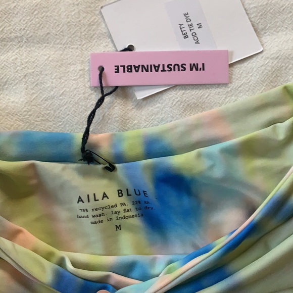 NWT Aila Blue Betty Bottoms in Acid Tie Dye M - Picture 7 of 9